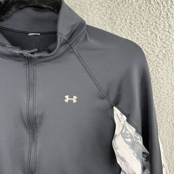 Under Armour long sleeve half zip track jacket pullover womens running training - Picture 5 of 10